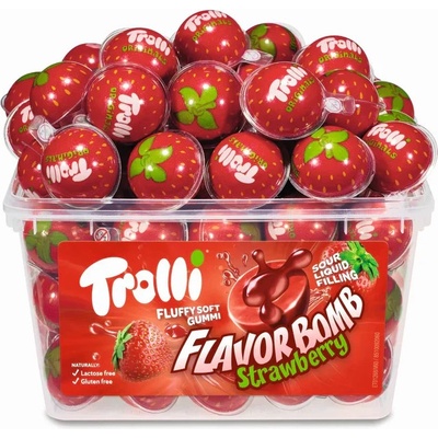 Trolli Strawberry želé jahoda 60 ks 1128 g