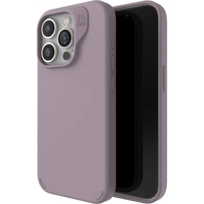 ZAGG Magsafe Калъф за iPhone 15 Pro, ZAGG Manhatan Snap Ultra Slim Case, Сиво/Лилав (702312686)