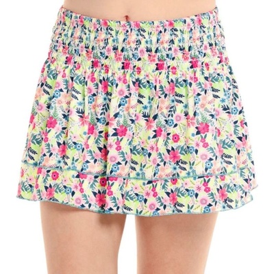 Lucky in Love Пола за момичета Lucky in Love Novelty Print Flower Frenzy Smocked Skirt - multicolor