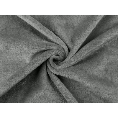 Prima-obchod Wellsoft minky oboustranný / flanel samet fleece, barva 17 (7) šedá