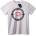NOONEBRAND Тениска Heart Target - 7XL, White