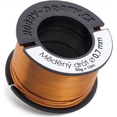 Hobby dráty manumi Měděný drát 0,7/50g