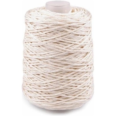 Pletací příze Chic, macrame 300 g - 2 (1) krémová světlá