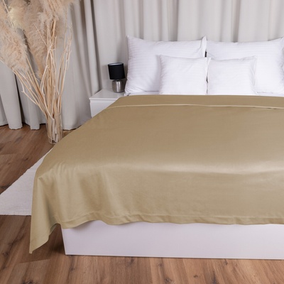 Biante Zamatový prehoz na posteľ Velvet Prémium SVP-045 Kávovo béžový 220x240 cm