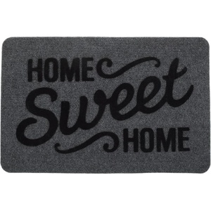 60 x 40 см правоъгълна изтривалка от текстил с надпис Home sweet home в средата
