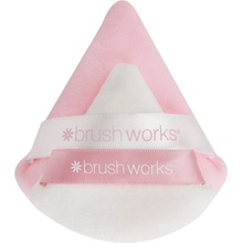 Brushworks Triangular Powder Puff Duo labutěnka