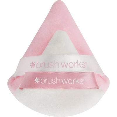 Brushworks Triangular Powder Puff Duo labutěnka
