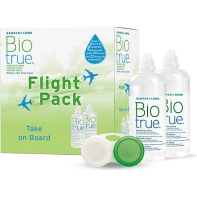 Baush & Lomb Biotrue flight pack 2 x 100 ml so 2 púzdry