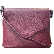 Vera Pelle dámská kožená crossbody vínová 1661 D34 tm. vinova