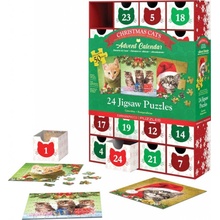 Adventní kalendář Eurographics Puzzle Adventní kalendář: Vánoční kočky 24x50 dílků 8924-5737