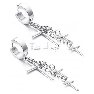 Talitha Висящи обеци с кръстове