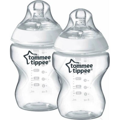 Tommee Tippee Fľaša C2N 340 ml 2ks Transparentné