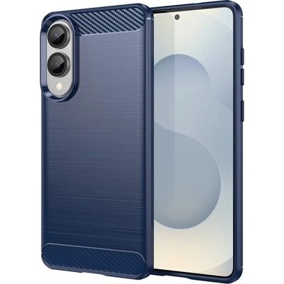 Gigapack Samsung S25 Edge GIGAPACK Силиконов протектор за телефон, удароустойчив, карбонова шарка, синьо GP-174134 (GP-174134)