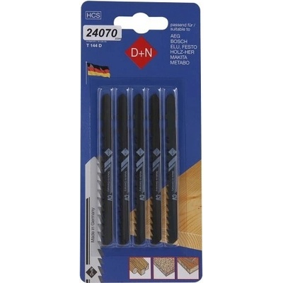 Levior 24070 Plátky do přímočaré pily HCS 75/1,3mm 5ks 32340