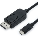 Roline Кабел Roline 11.99. 5845, от USB type C(м) към DisplayPort(м), 1m, черен