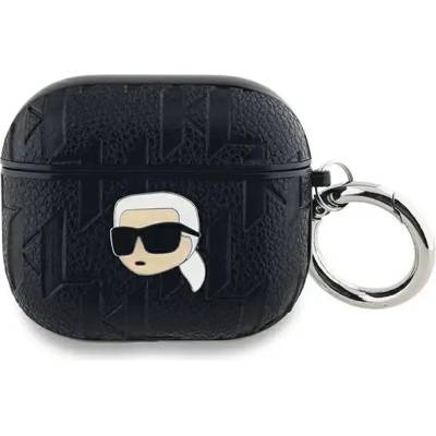Karl Lagerfeld Кейс Karl Lagerfeld Monogram Karl Head за AirPods 3, черен (3666339283650)
