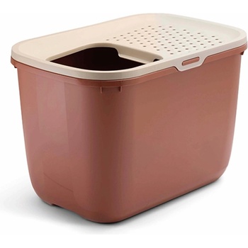 SAVIC Hop In - Котешка тоалетна с вход отгоре, цвят Тоскана 58.5 х 39 х 39.5 см