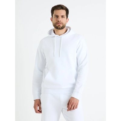 Celio Бял мъжки суитшърт с качулка Celio Fesix Celio | Byal | МЪЖЕ | L