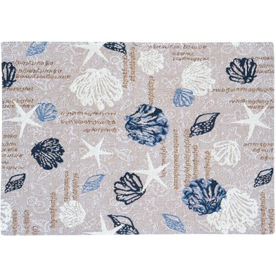 SCANquilt MOTIV lastury modrobéžová Prostírání 30x45 cm