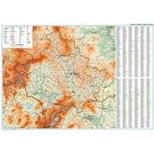 Gizi Map Kosovo - nástěnná mapa 100 x 70 cm Varianta: bez rámu v tubusu, Provedení: laminovaná mapa v lištách