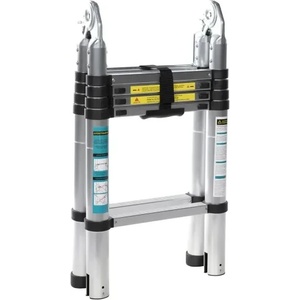DETOOLZ Алуминиева двураменна телескопична стълба Detoolz DZ-C246/ 3, 2 м (DZ-C246)