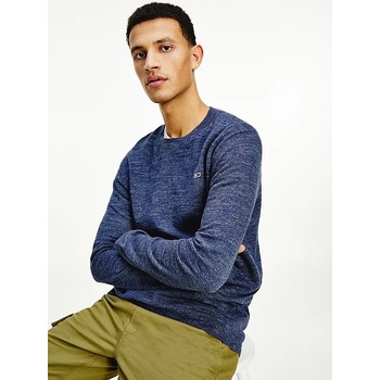 Tommy Hilfiger Tommy Jeans pánský svetr TJM Lightweight Heather Sweater tmavě modrý