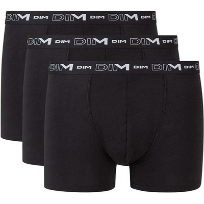 DIM COTTON STRETCH BOXER 3x - Мъжки боксерки 3 бр. - черно DIM | Cheren | МЪЖЕ | 3XL