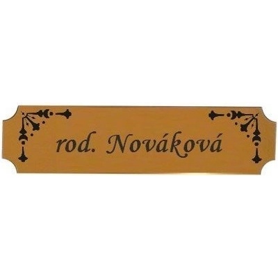 Jmenovka na dveře typ 1