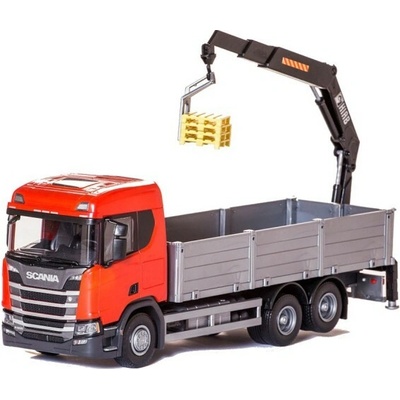 EMEK SCANIA R500 Next Gen 6x4 valník HIAB červená