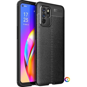 Image 1 of OPPO Reno6 Z Удароустойчив Litchi Skin Калъф и Протектор