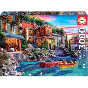 Image 1 of Educa - Puzzle Sunset in Como / Italy 3000 - 3 000 piese