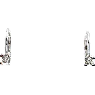 Zlato-minerály zlaté náušnice brilianty diamanty K05-376