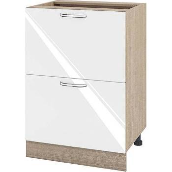 Image 1 of ИРИМ Долен кухненски шкаф Сити МФ-Бяло гланц-05-44 60 см