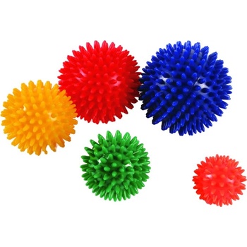 ZSZ Míč masážní ježek, červená, 9 cm