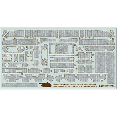 Tamiya Panzer IV Ausf.H Zimmerit Sheet 1:48