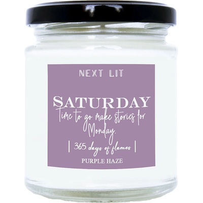 With Scent of Books Ароматна свещ Next Lit 365 Days of Flames - Saturday (NL044)