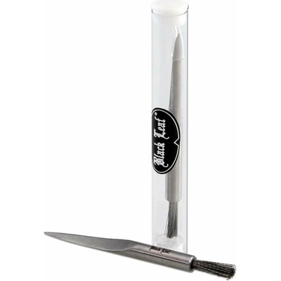 Black Leaf Drôtený mäkký zubný kartáč a škrabka 2 v 1 z nehrdzavejúcej ocele