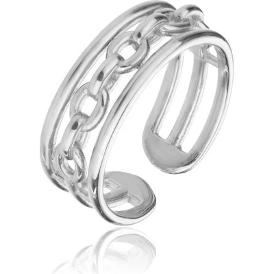 Marc Malone oceľový prsteň Madeline Silver Ring MCR23001S