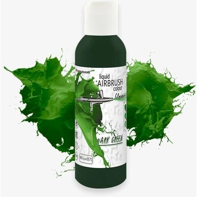 Food Colours airbrush farba tekutá Dark Green 135 ml