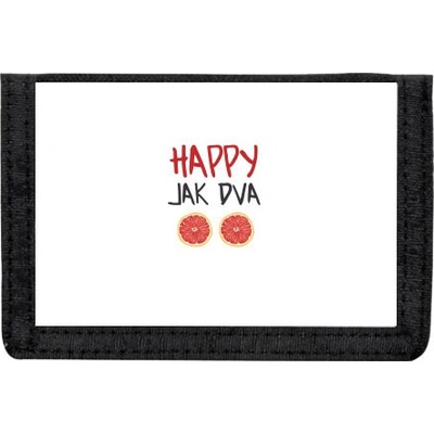 Peněženka na suchý zip Happy jak dva grepy