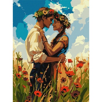 Ideyka Maľovanie podľa čísel Zamilovaný pár art_selena_ua 30 x 40 cm