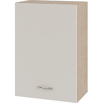 ИРИМ Горен шкаф с врата и рафт Сити МС-18 мока / сатен 50 см