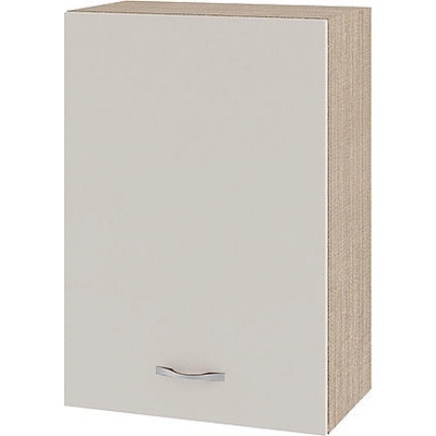 ИРИМ Горен шкаф с врата и рафт Сити МС-18 мока / сатен 50 см