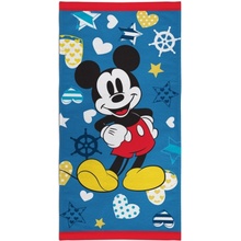 Himatsingka EU plážová osuška s gramážou 320 g/m² 70 x 140 cm Mickey Mouse Nautical