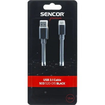 Sencor SCO 520-015 BK USB 3.1 A/M-C