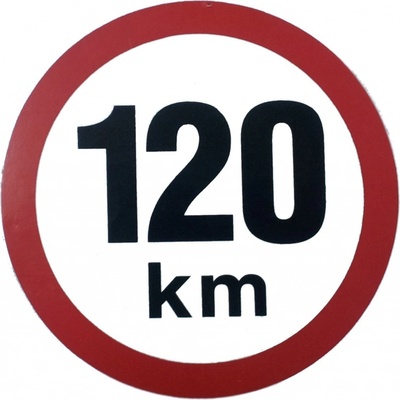 Nálepka omezená rychost 120 Km