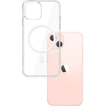 3mk Protection Калъф за Apple iPhone 14 Plus, хибриден (термополиуретан и поликарбонат), 3MK MagCase, удароустойчив, прозрачен