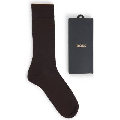 Boss Мъжки чорапи Boss Rs Cashmere Silk Uni 10265696 Ankle Sock Mens - Dark Brown