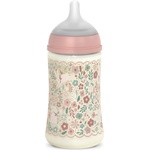 Suavinex Wonderland SX Pro Physiological Anti-Colic бебешко шише M Medium Flow 3 m+ Pink Flower 270ml