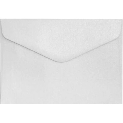 Ozdobné obálky Pearl - B6, 150 g/m2 , perleťové, bílé, 10 ks